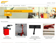 Tablet Screenshot of efmotor.no